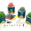 Green Cup Gold Island Faux Plant